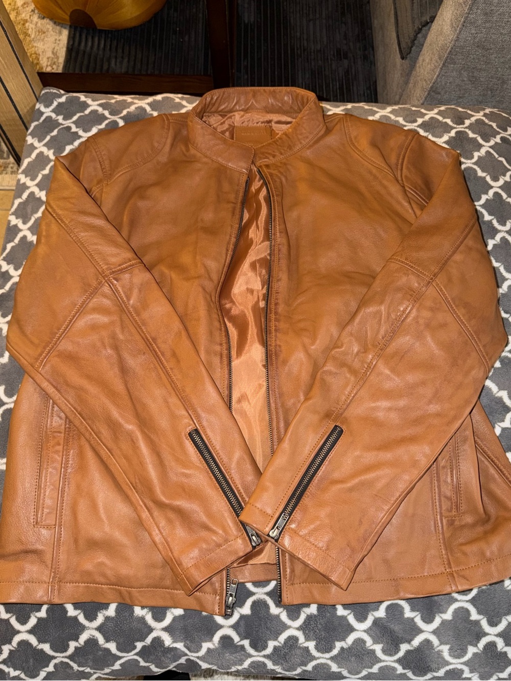 GIOBERTI Mens leather jacket